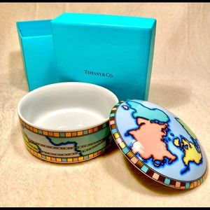 Tiffany & Co. World Map Trinket Box 🌎